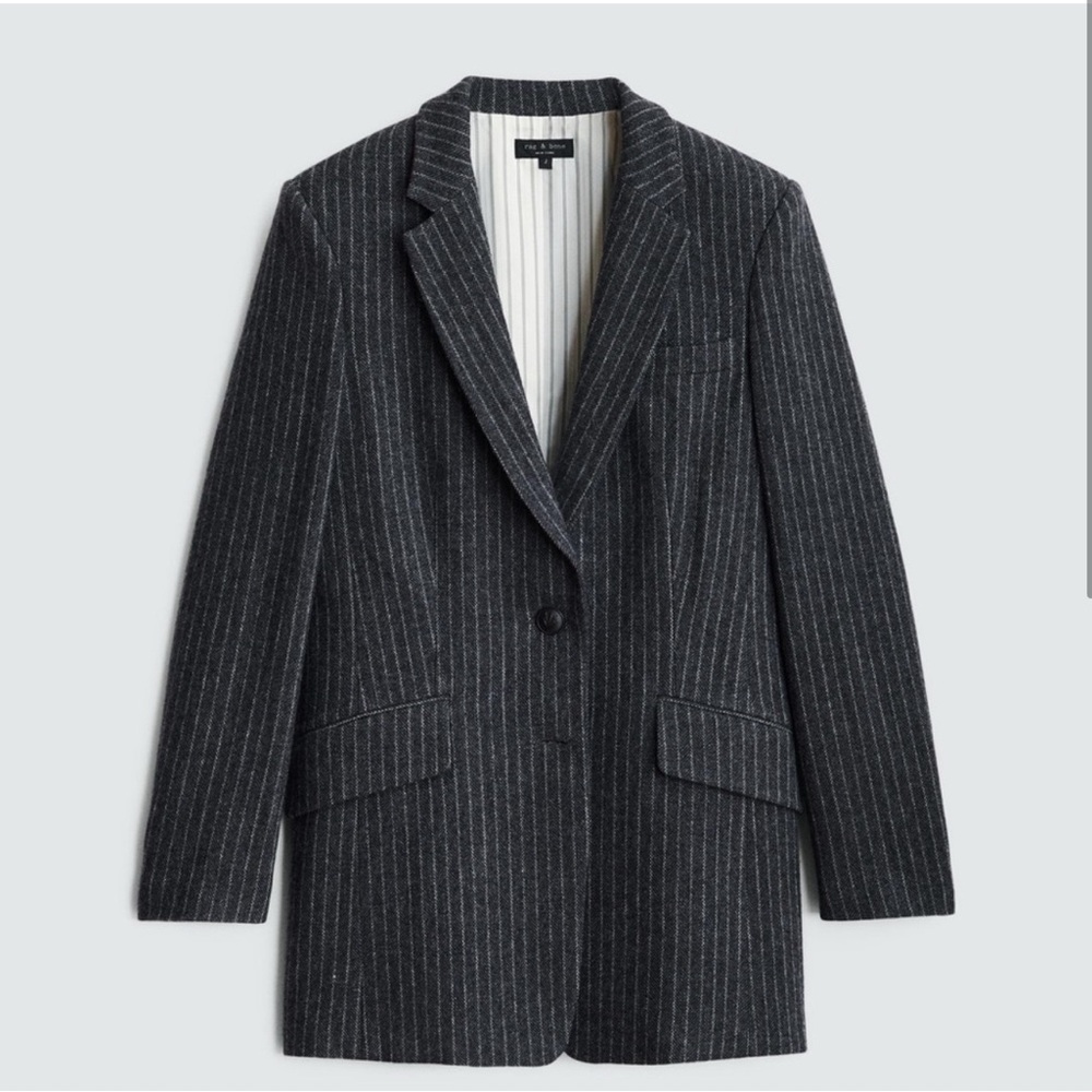 NWT rag & bone Charles Wool Pinstripe Blazer Size 2